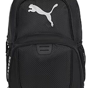 Puma Black Backpack with Padded Straps and Minimalist Design
